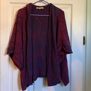 Roxy Hooded Bat-Wing-Esque Cardigan